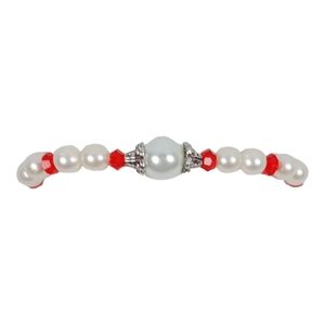 Pearl and Ruby Stretch Bracelet Y2K New Preppy Dollette Coquette Lovecore 2000s